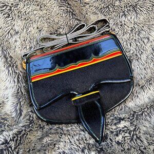 Authentic Jericho Colombian Leather Satchel – Handmade, Multi-Color, Unique